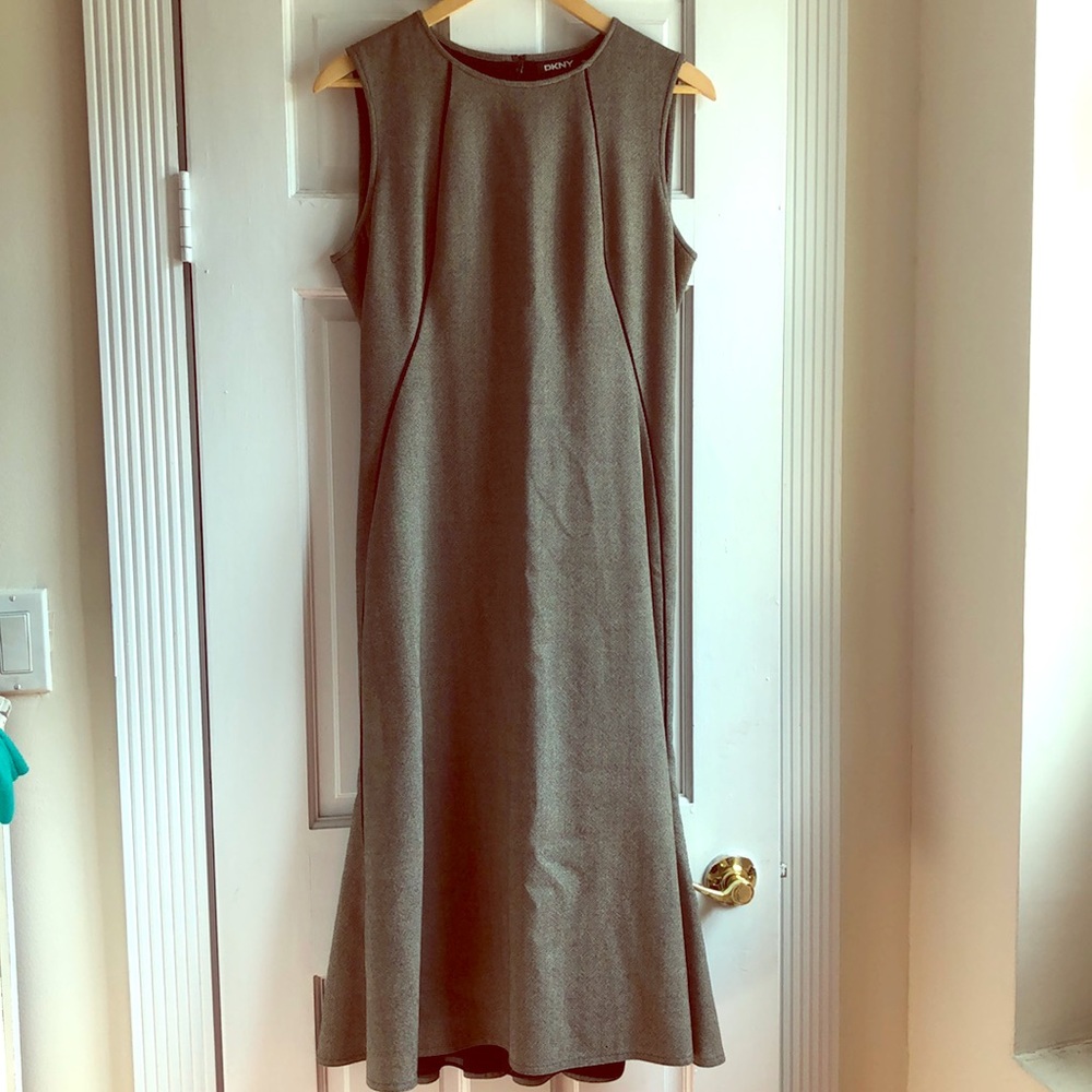 DKNY Midi Wool Dress